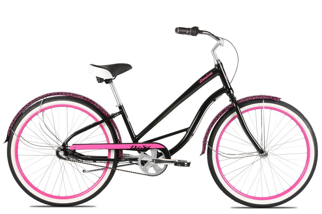 Del Sol Women's Shoreliner 3Speed - Black and Pink - PICK UP ONLY