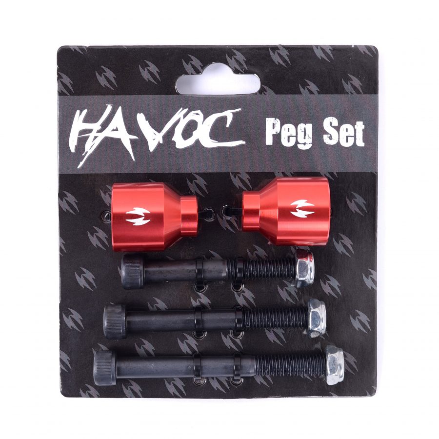 Havoc Scooters Peg Set - Red