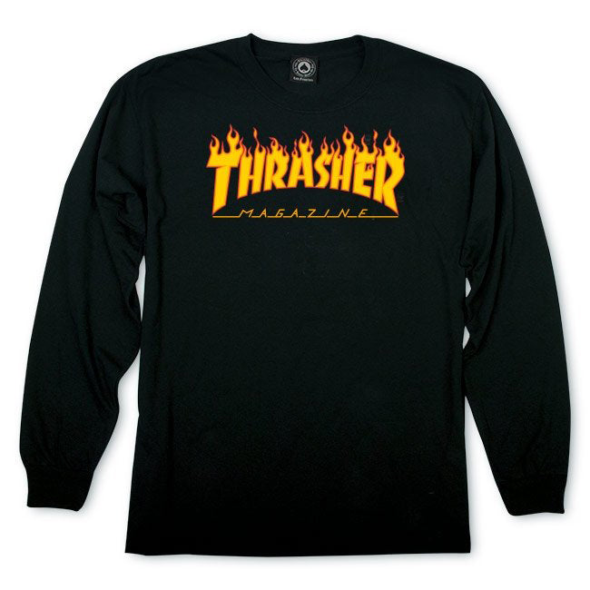 Thrasher Flame Logo Long Sleeve Tee